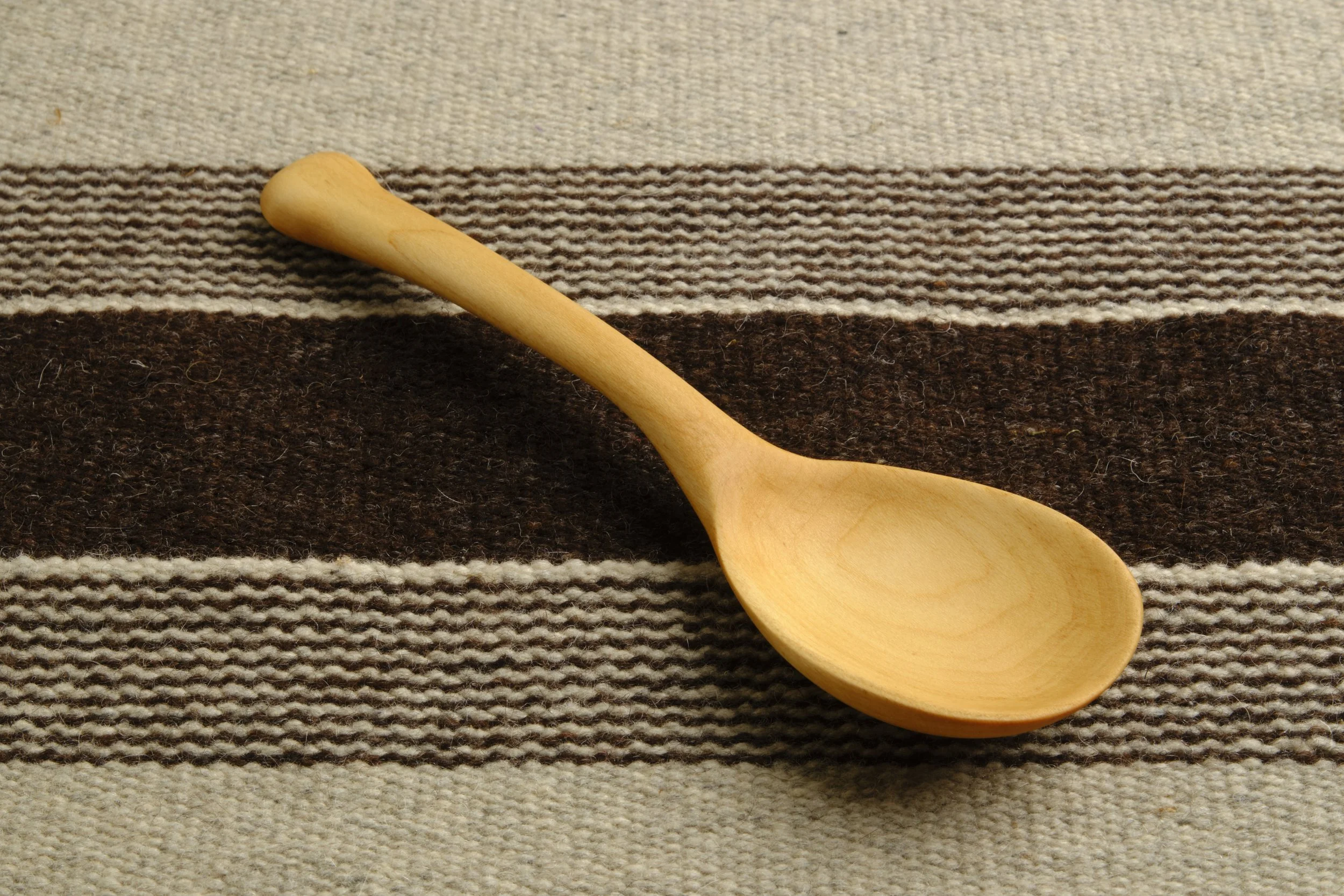 Hand-carved wooden spoon