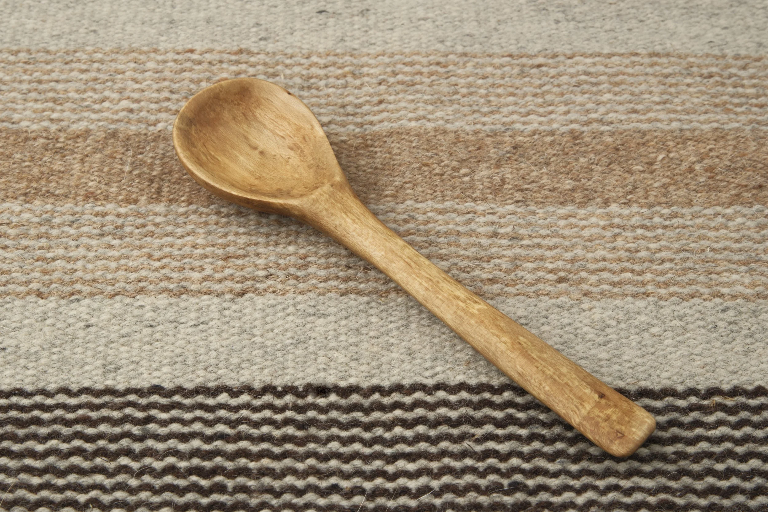 Hand-carved wooden spoon