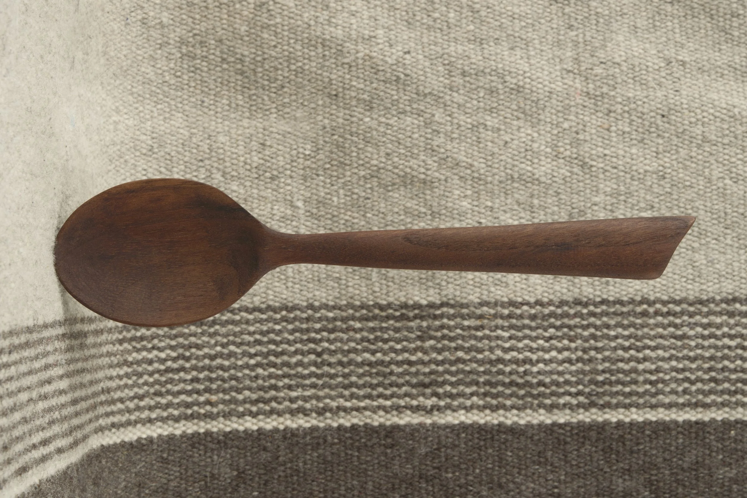 Hand-carved wooden spoon