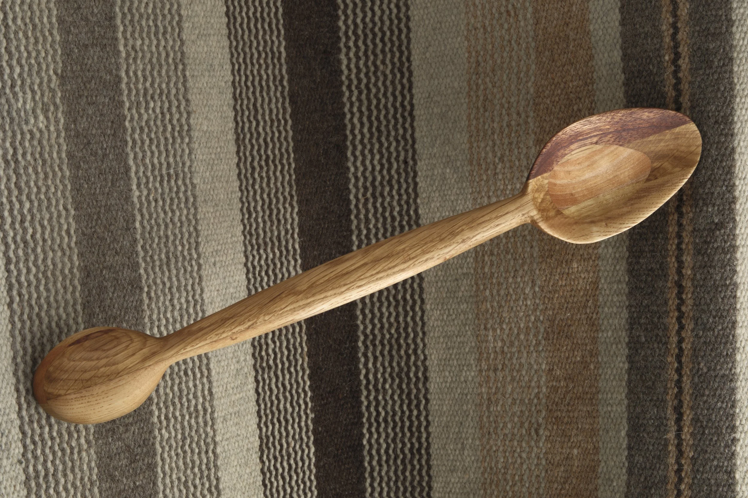 Hand-carved wooden spoon - Bread Board - mixed woods