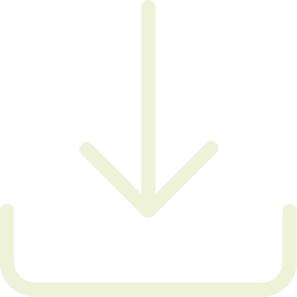 Downward arrow pointing into a tray or box