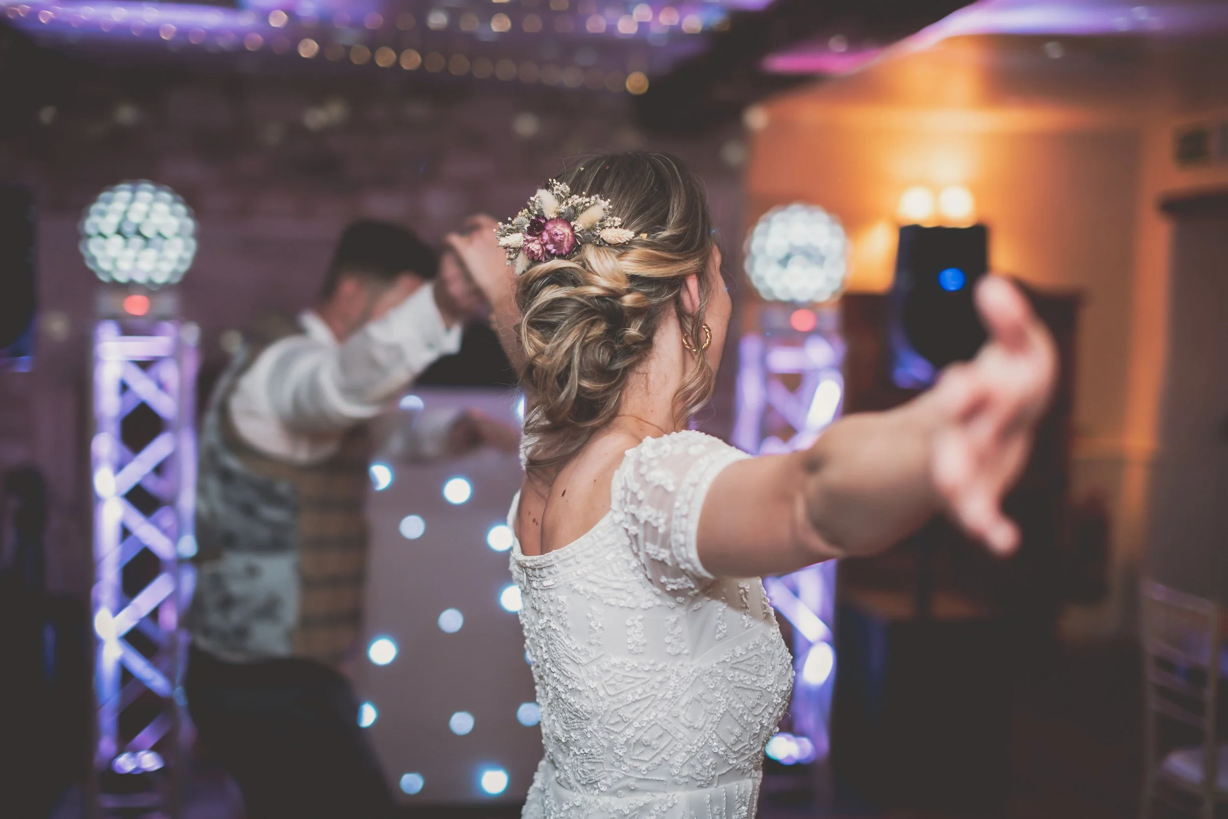 Bride and Groom dancing during their first dance