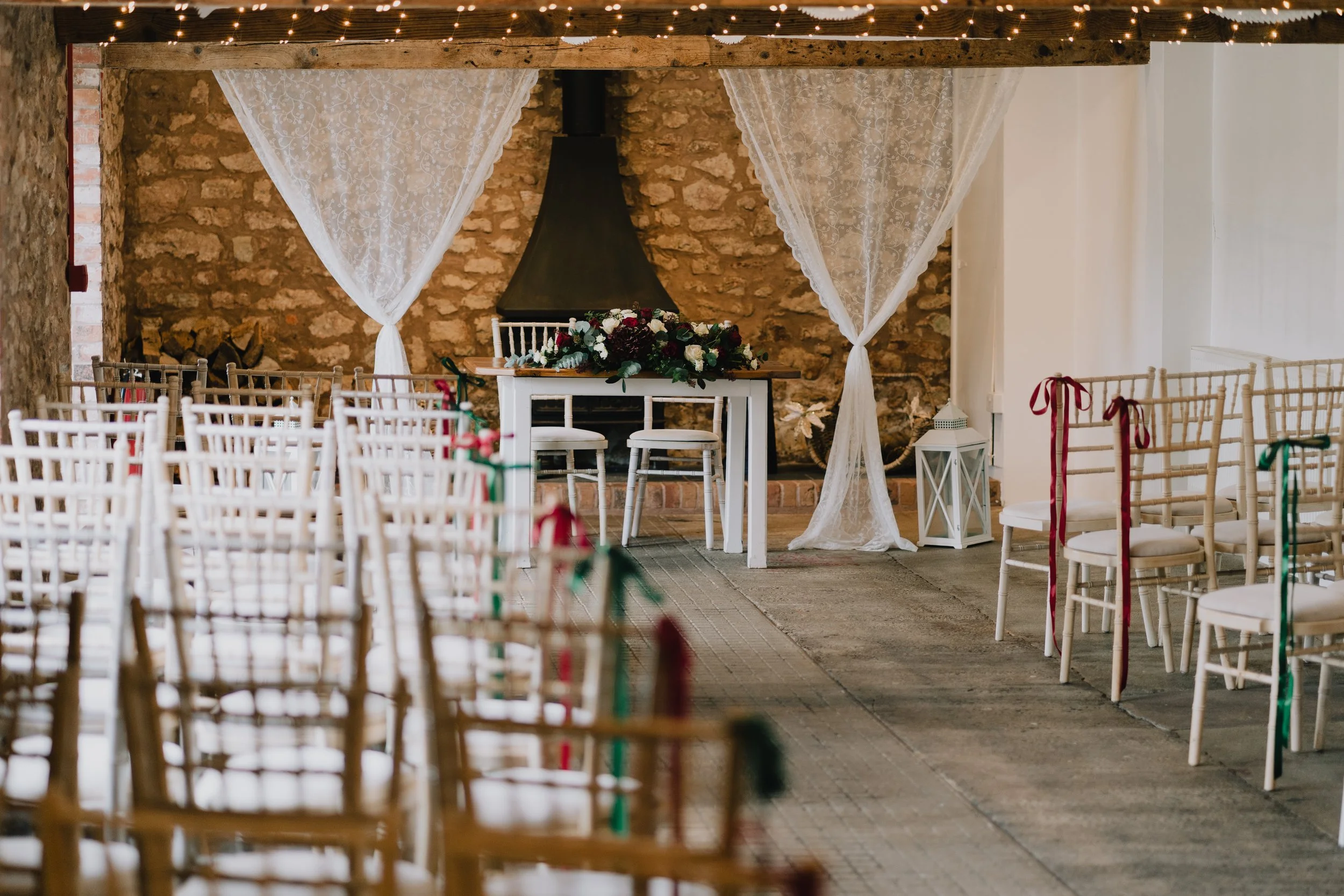 Quantock Lakes wedding ceremony room taken by Somerset Wedding Photographer