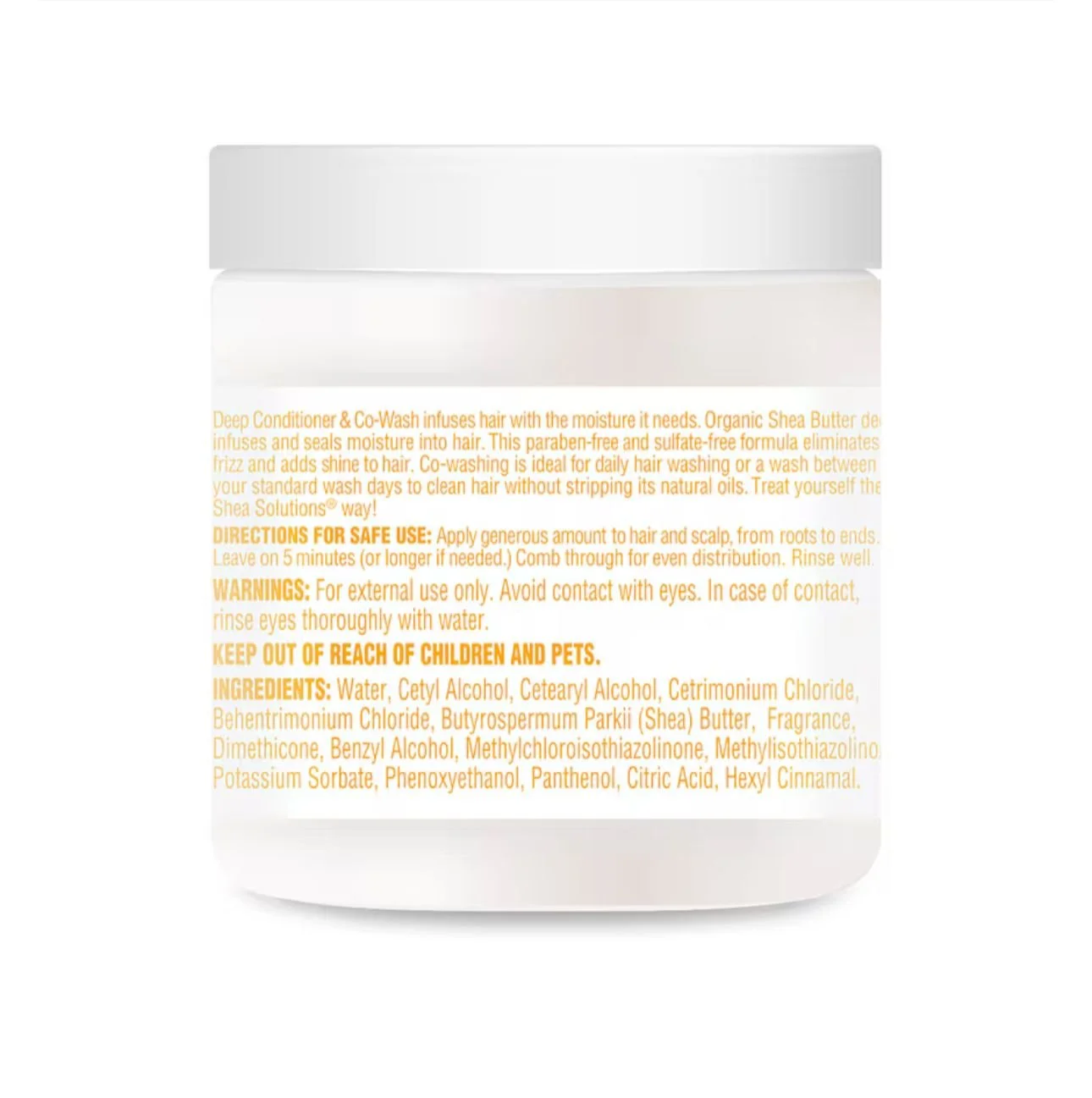 Acondicionador profundo y co-wash de Shea Solutions