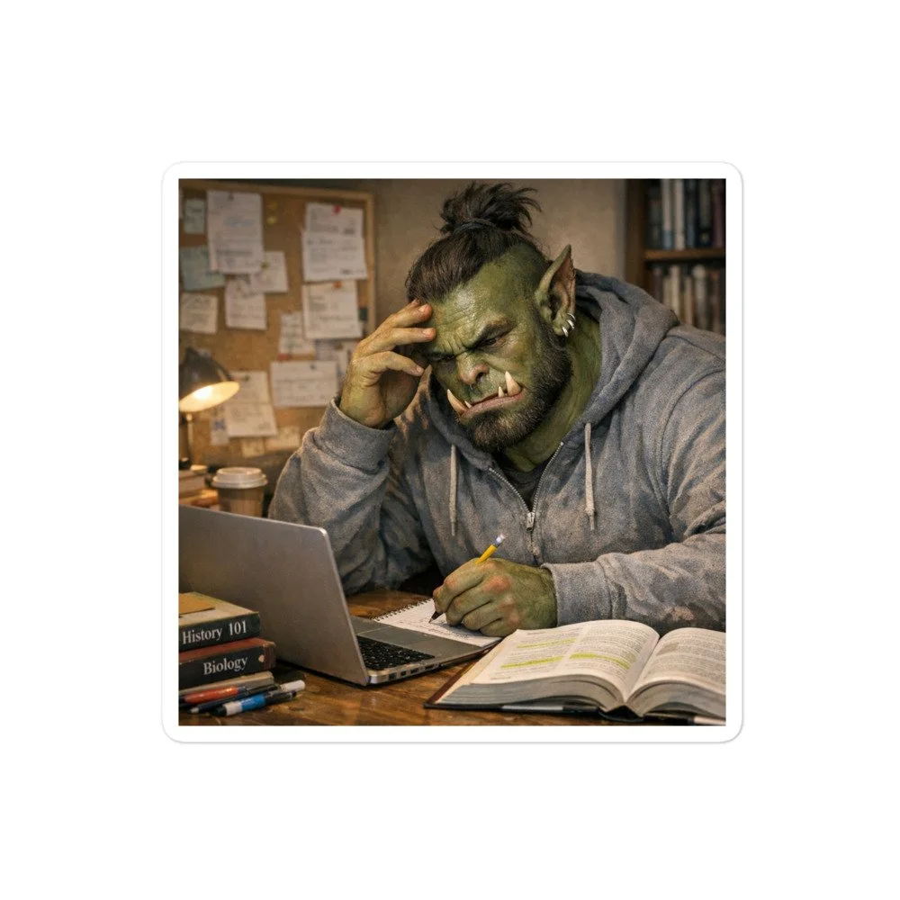 Orc Study Bubble-free stickers