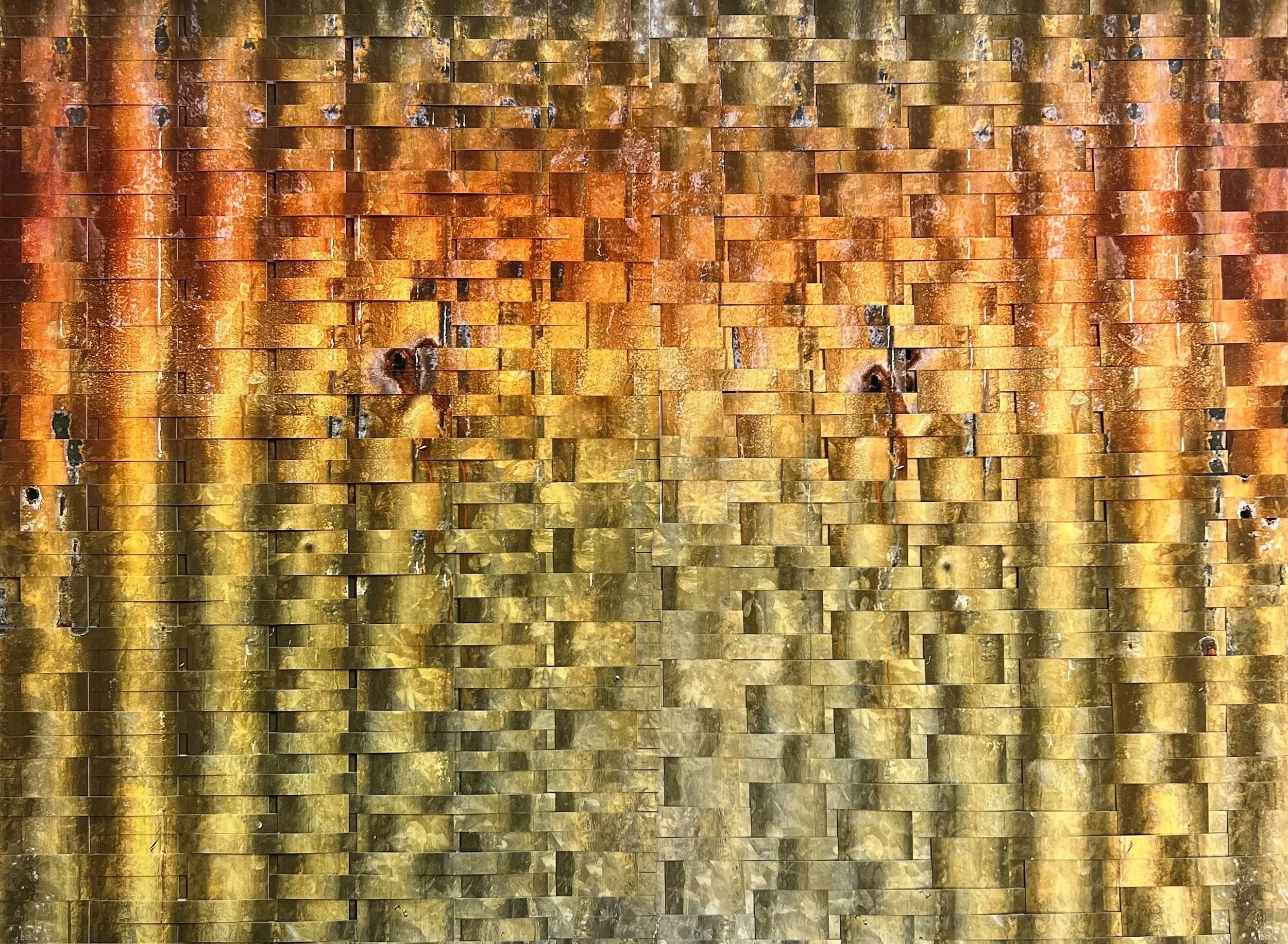 "Galvanized Sunset" – Diptych (24 x 30 in.)
