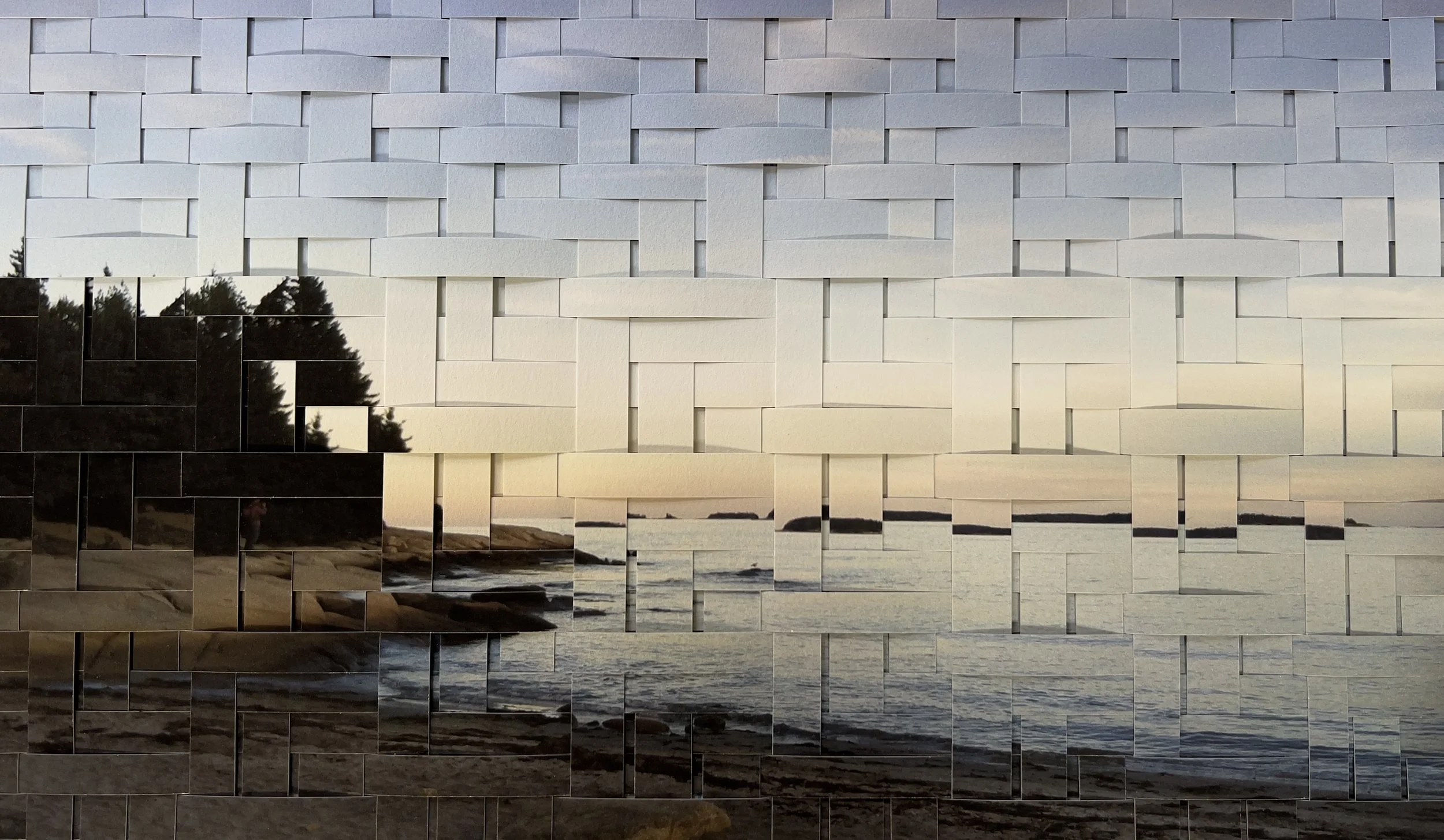 "Birch Point Beach, Maine" – Framed (10.75 x 19 in.)