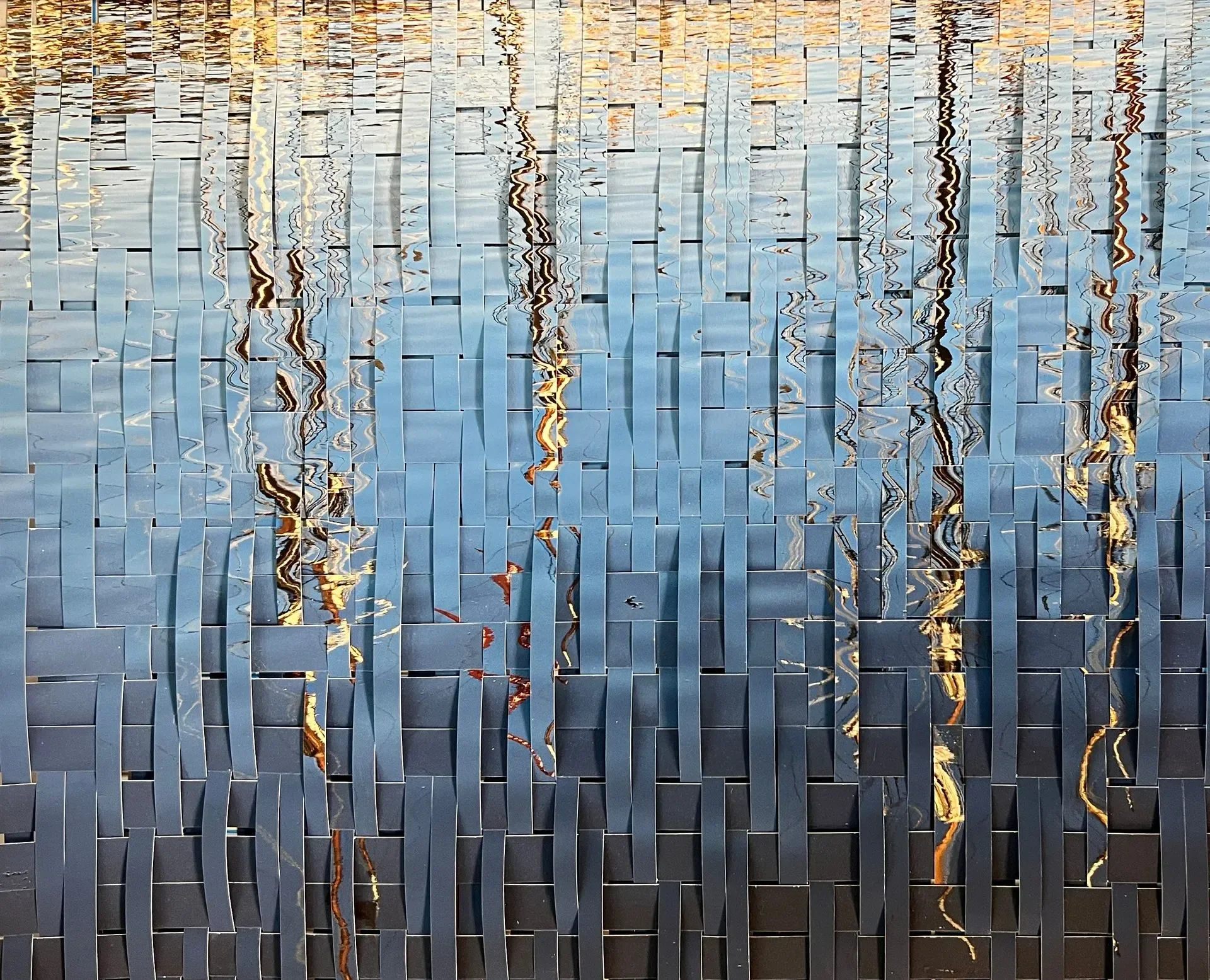 "Reflections of Wooden Masts" (20 x 24 in.)