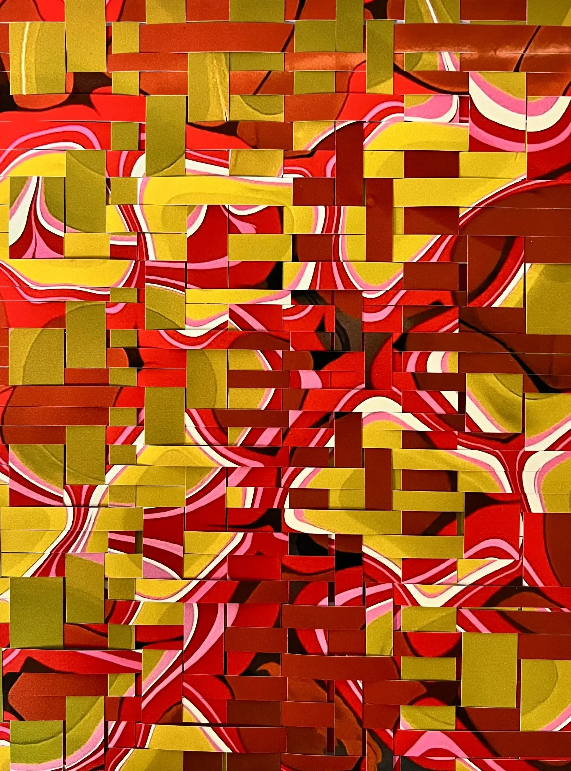 "Before the Comb - Magenta" (12 x 18 in.)