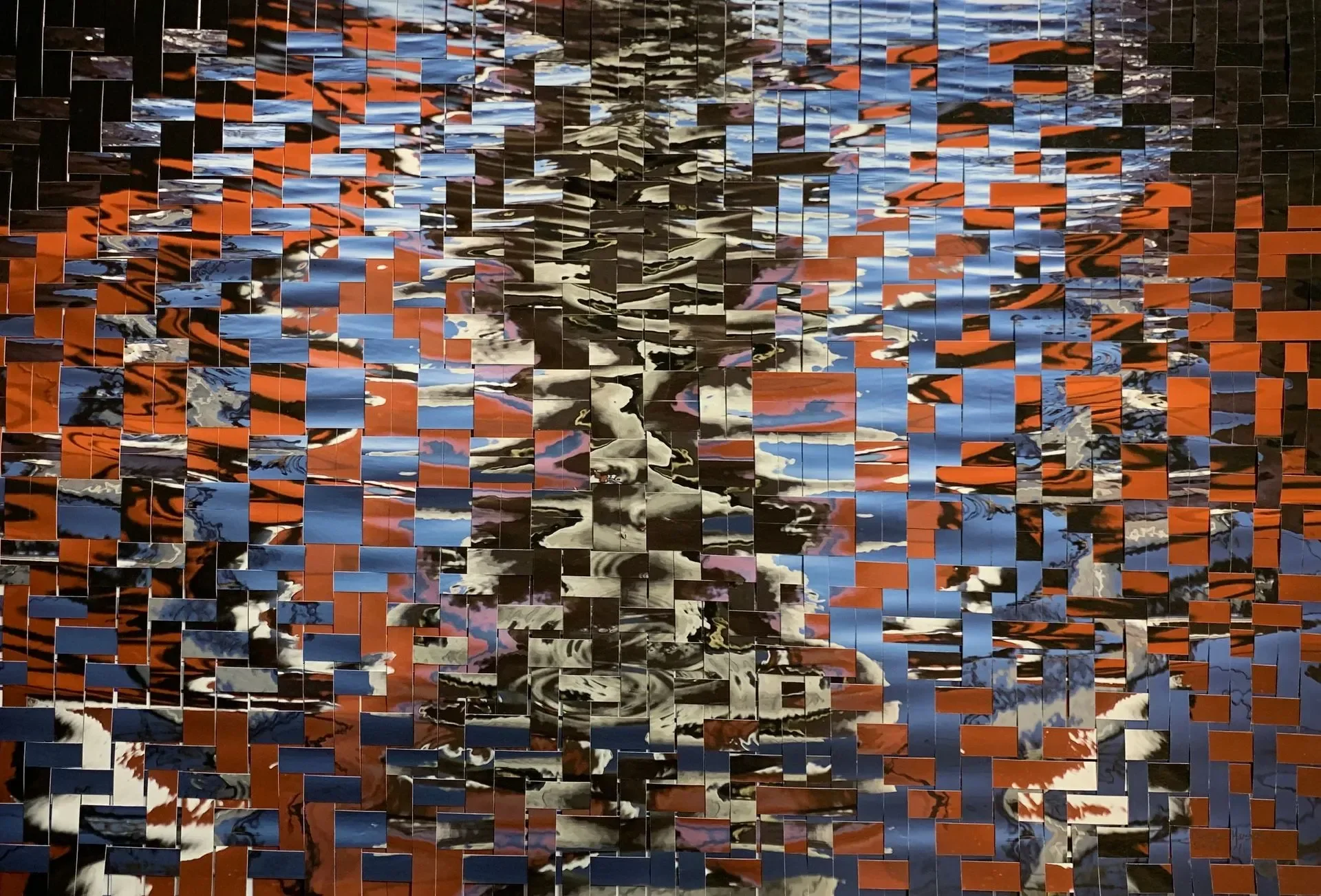 "Red Boat Reflections" (24 x 30 in.)