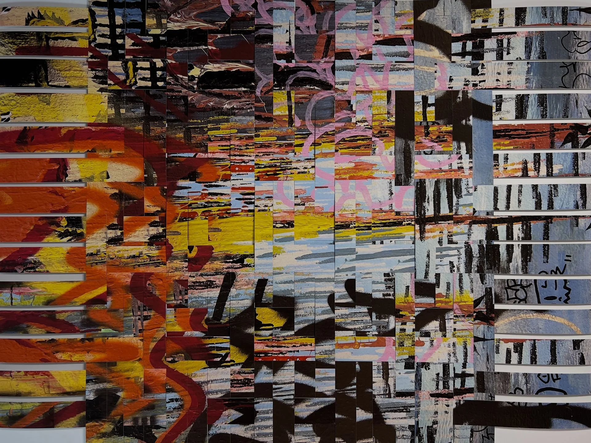 "All Mixed Up - Graffiti in Harvard Square" – Floated Framed (29.5 x 25.5 in.)