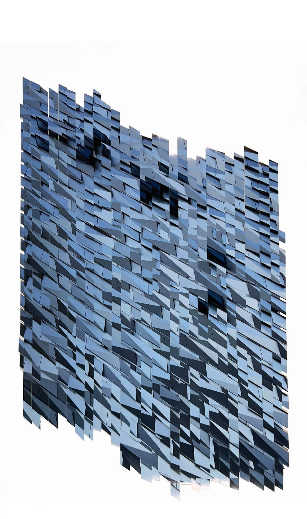 "Floating Shards" – Framed (29 x 41 in.)