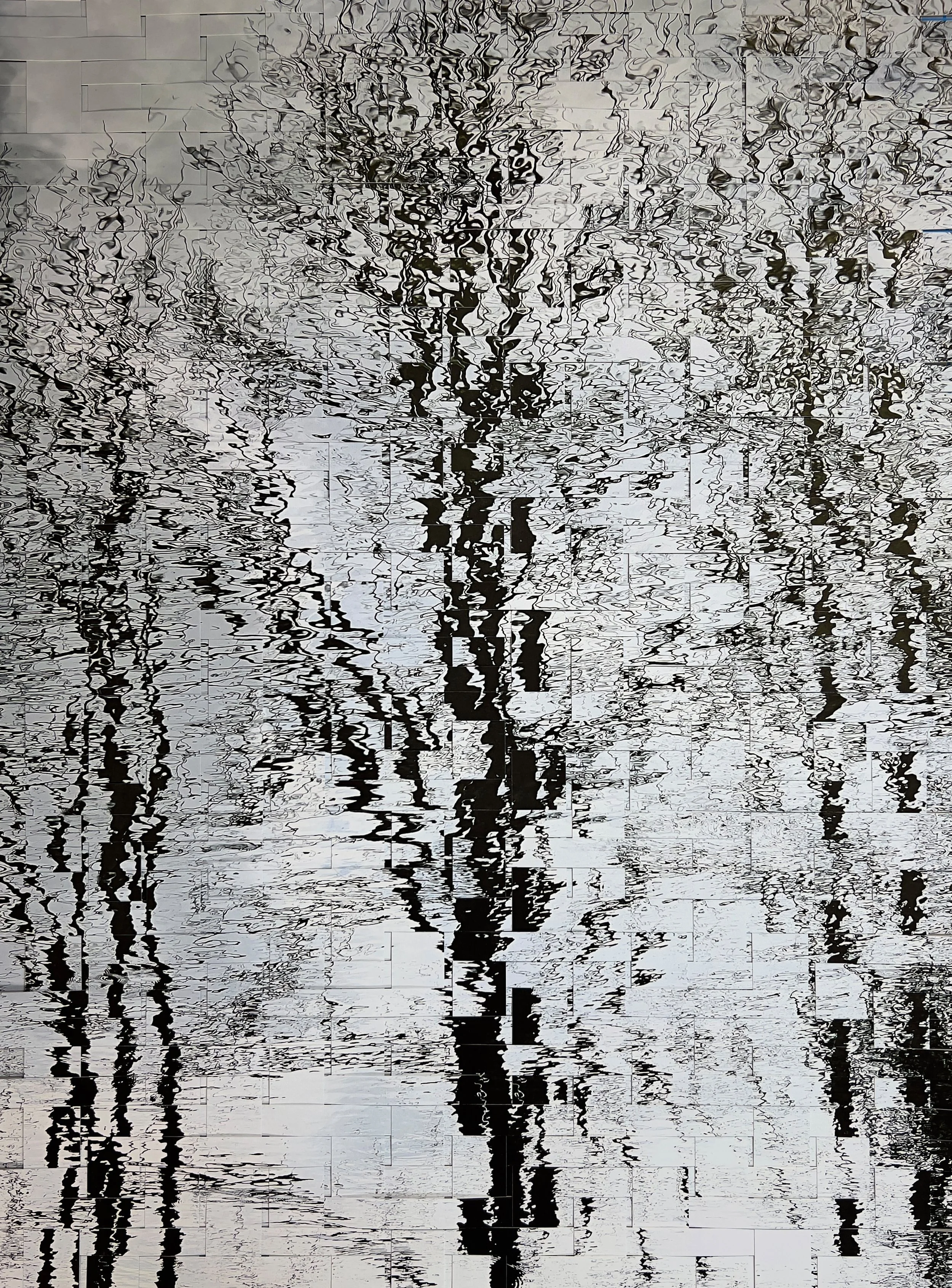 "Tree Reflections" – Floated Frame (31.25 x 25.125 in.)