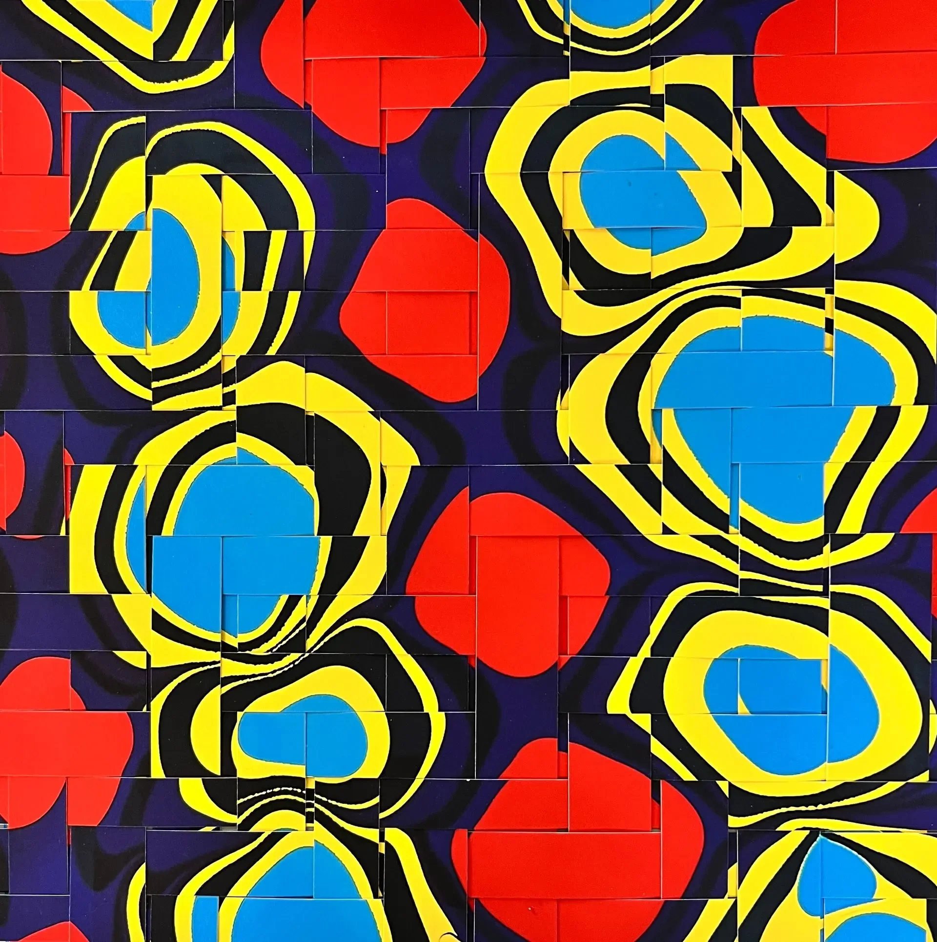 "Abstract in 3" – Framed (17.25 x 17.5 in.)