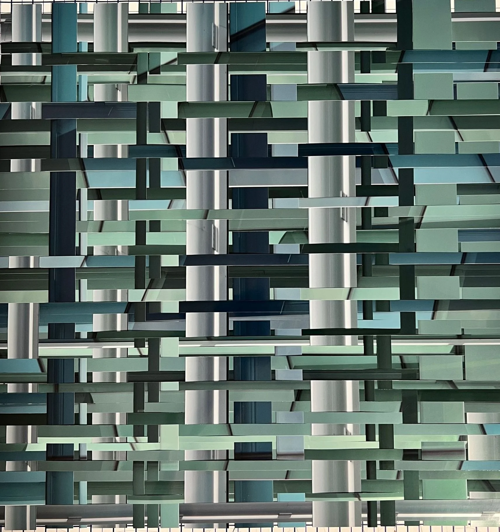 "Under Deconstruction" – Framed (31.125 x 31.125 in.)