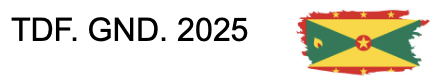 Text 'TDF. GND. 2025' next to a flag with a green, yellow, and red design and a star in the center