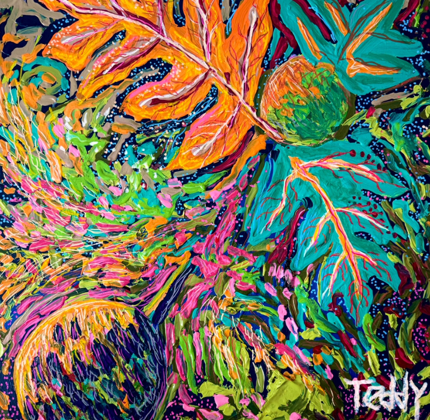 Breadfruit Collection / Acrylic on canvas
2ft x 2ft