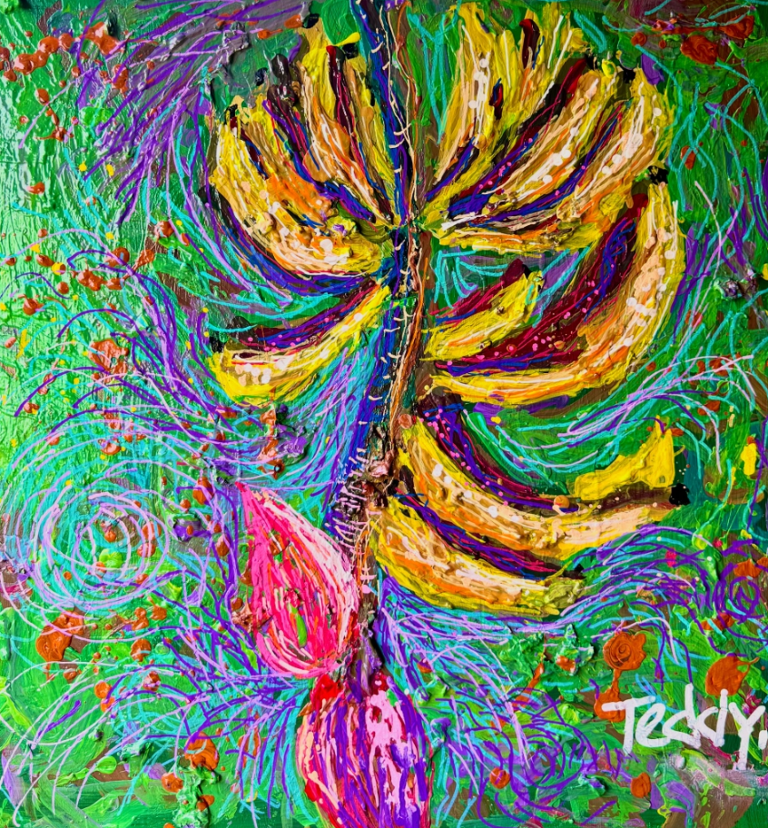 Banana / Acrylic on plywood
Location: Grenada Ital Adelphi, St. Andrews