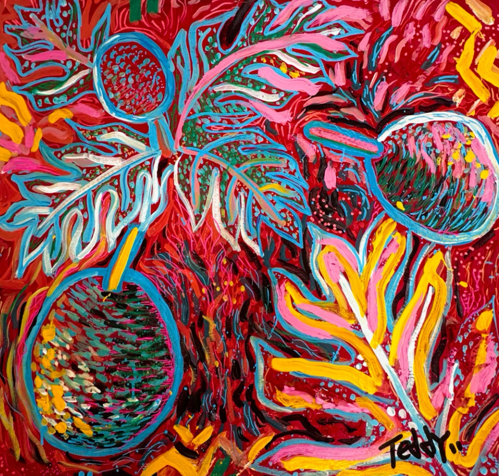 Breadfruit Collection / Acrylic on canvas
2ft x 2ft