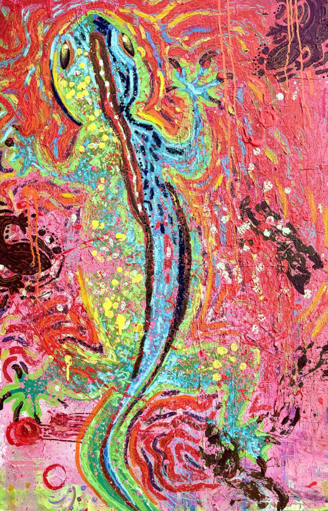 Tropic Dance / Acrylic on canvas
24” x 46”