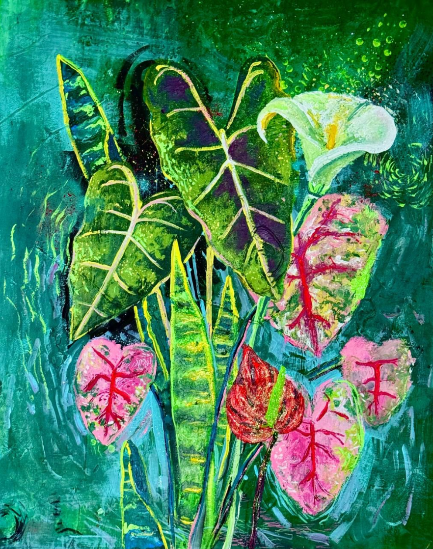 Sunlit 3 / Acrylic on canvas 
24 x 36”
