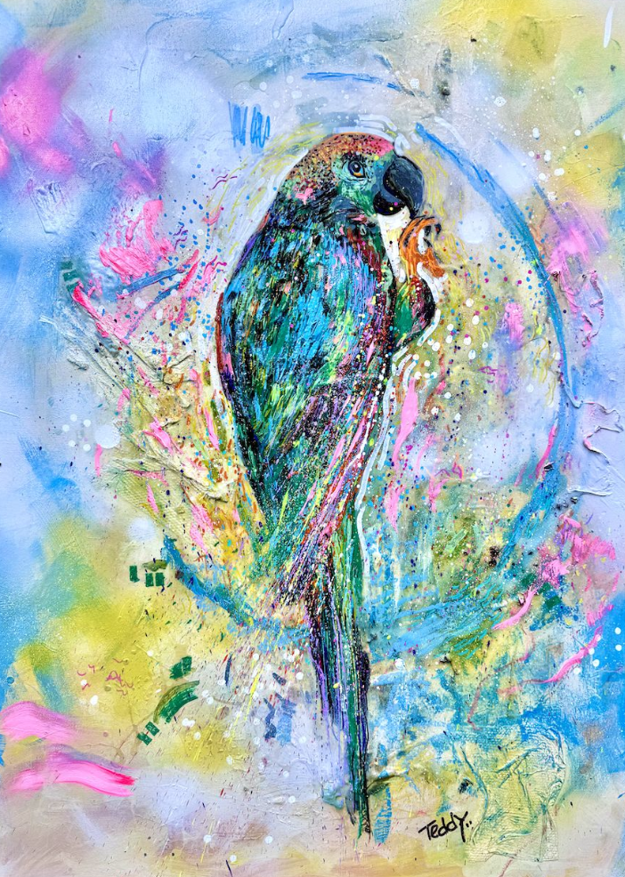 Tropical Expressions / Acrylic /
Mixed media on canvas 18 x 32”