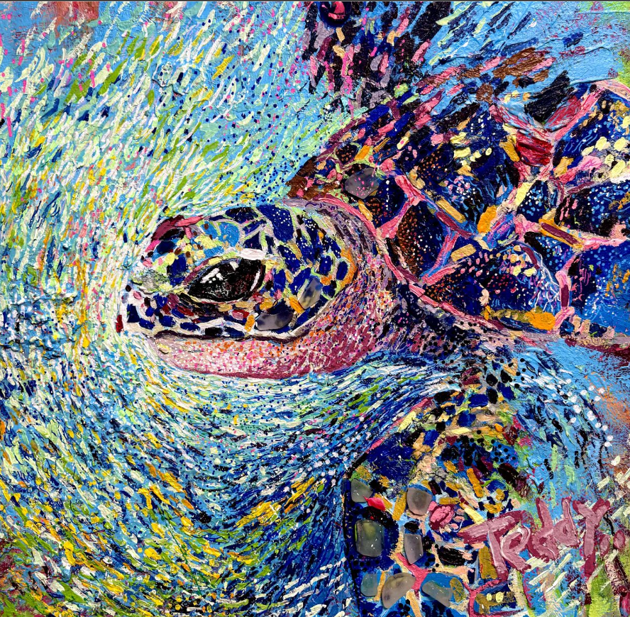 Turtle Island / Mixed Media / Acrylic on canvas