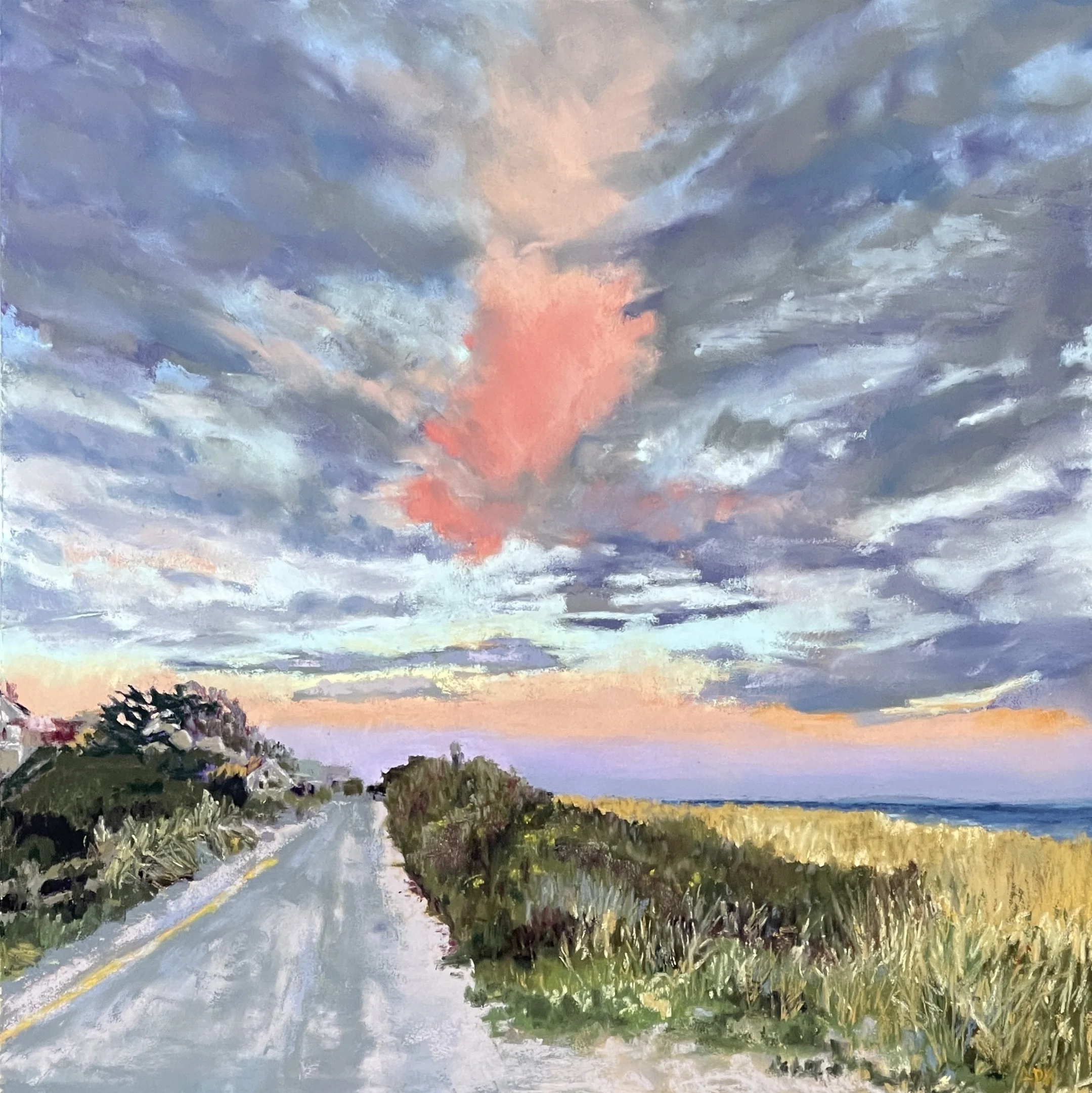 Low Beach Road, 12" x 12"