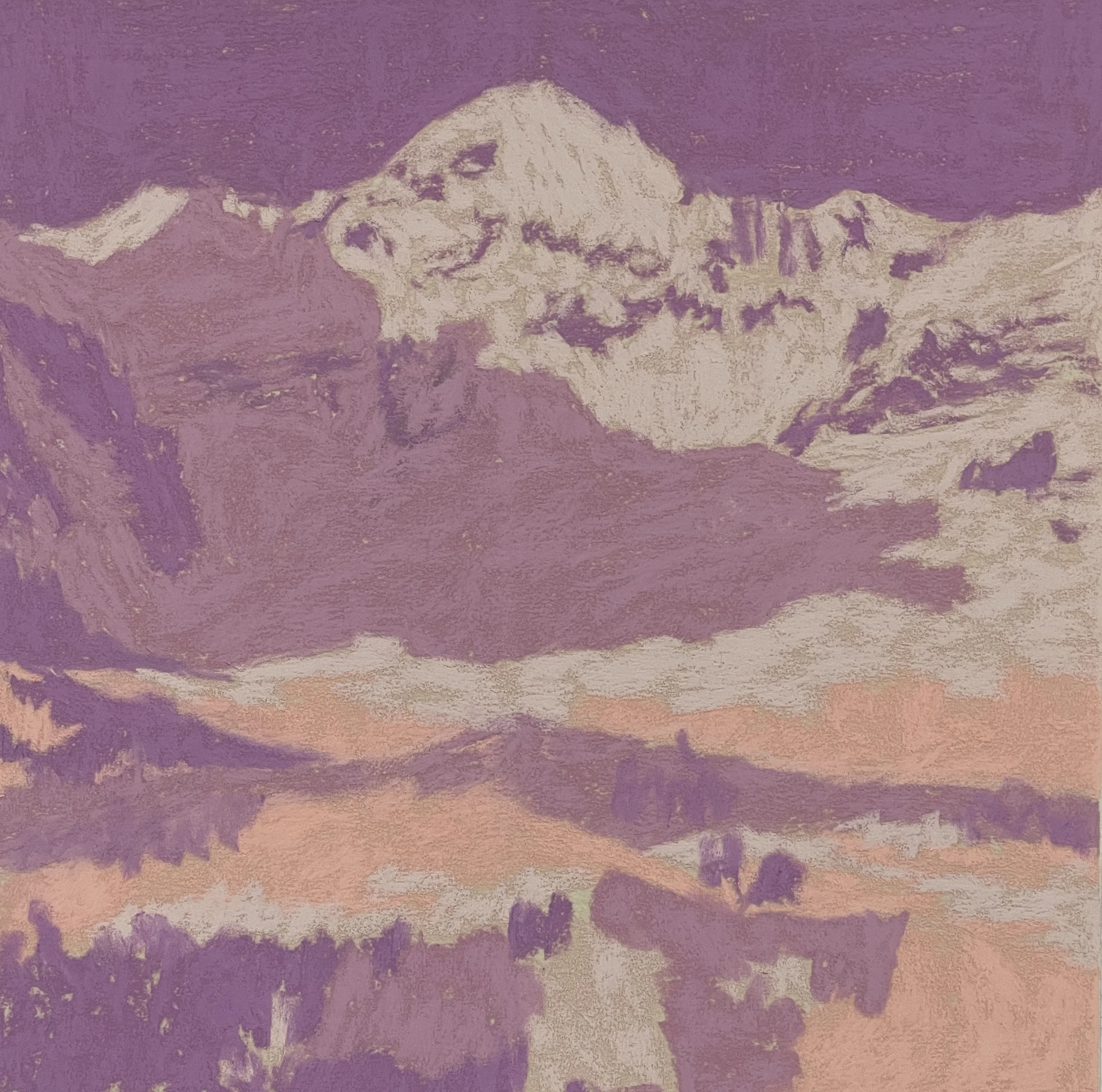Mt. Wilson underpainting, Warmer
