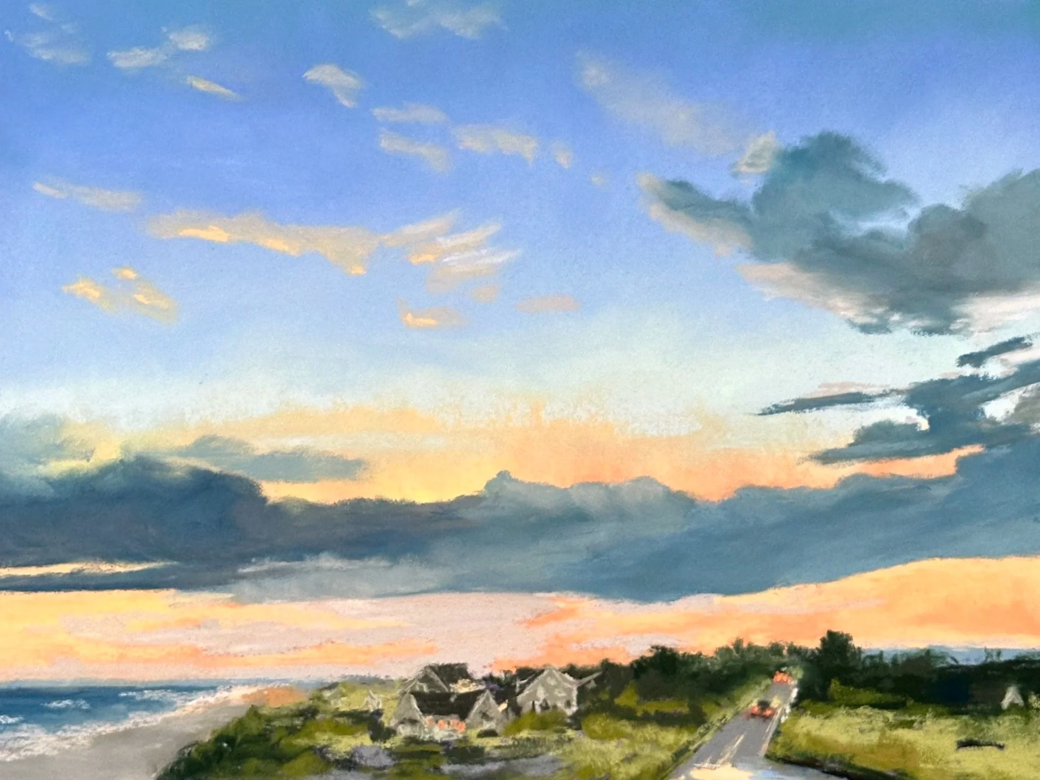 View from Toes in the Water, Madaket, 9" x 12"