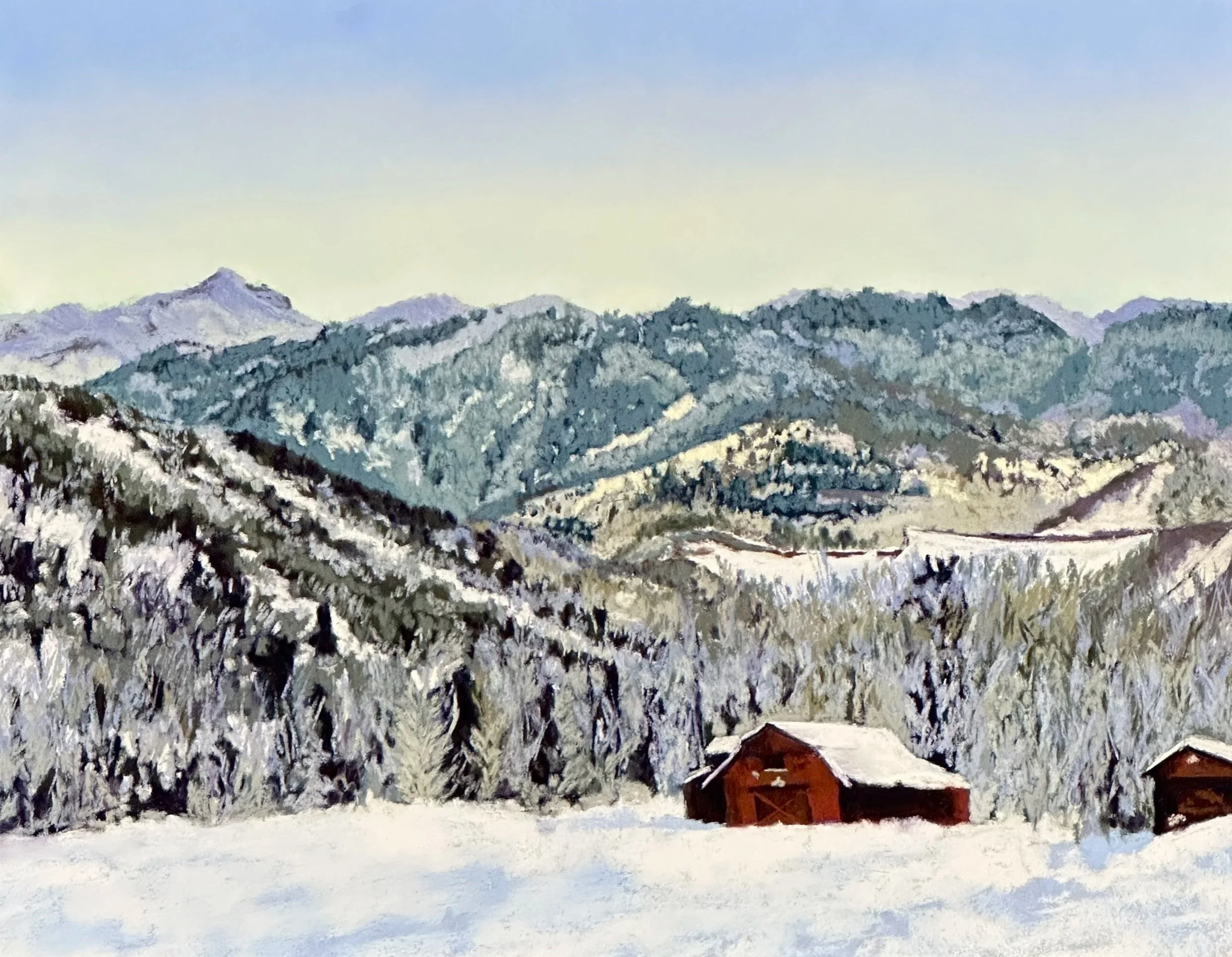 Alpenglow, Old Snowmass, 11" x 14"