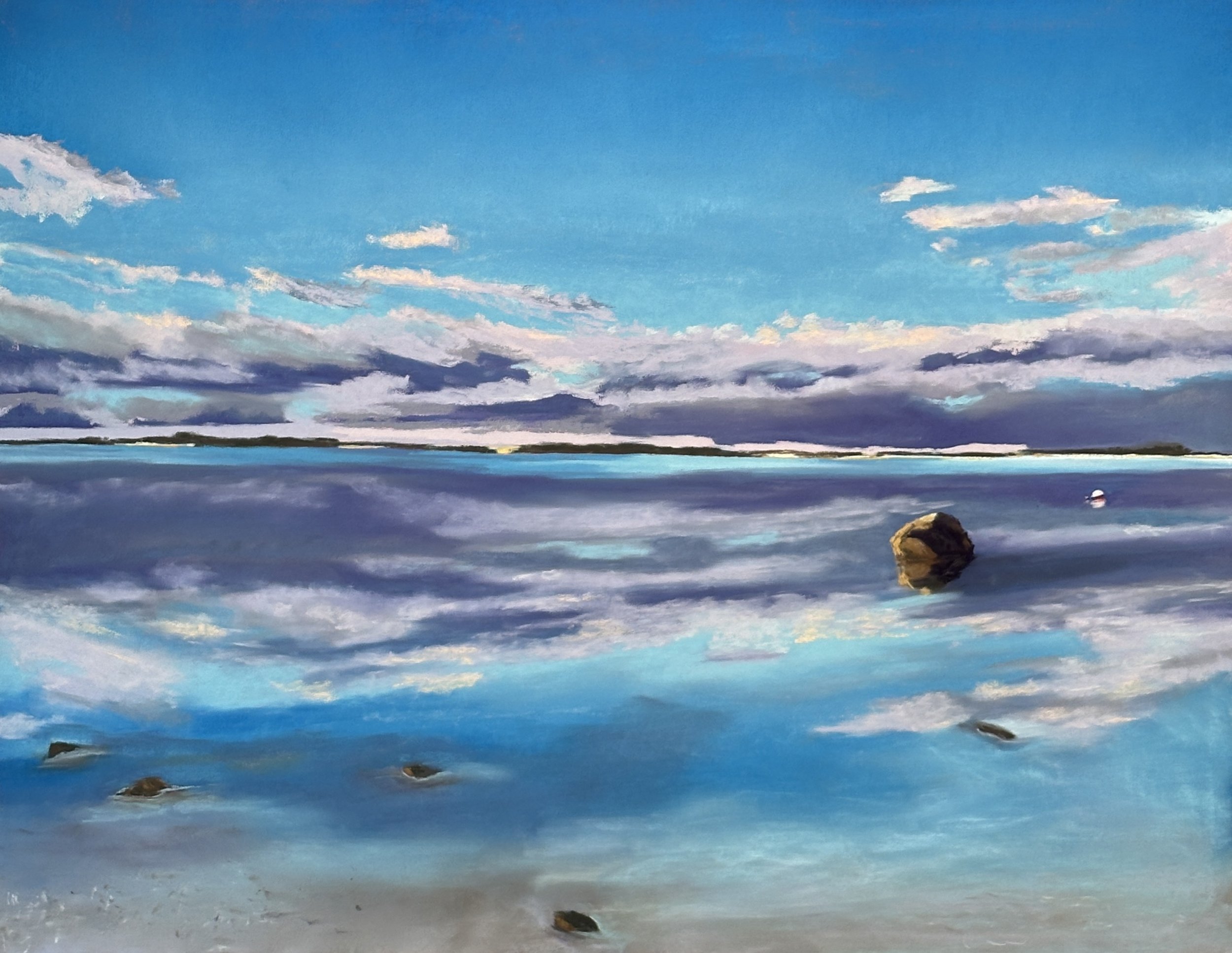 Featherweight Evening, 21" x 27"