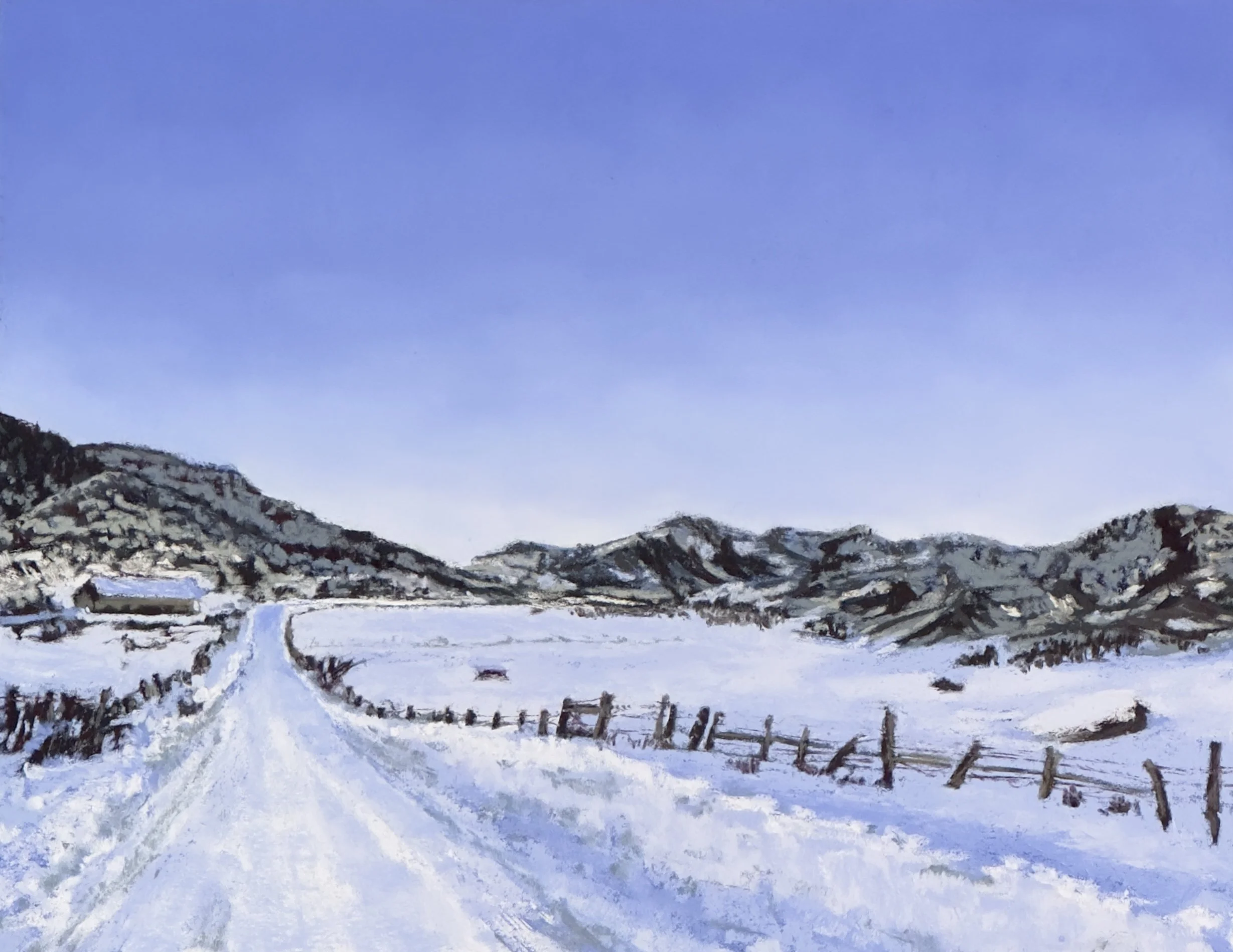 Road to St. Benedict's, 11" x 14"