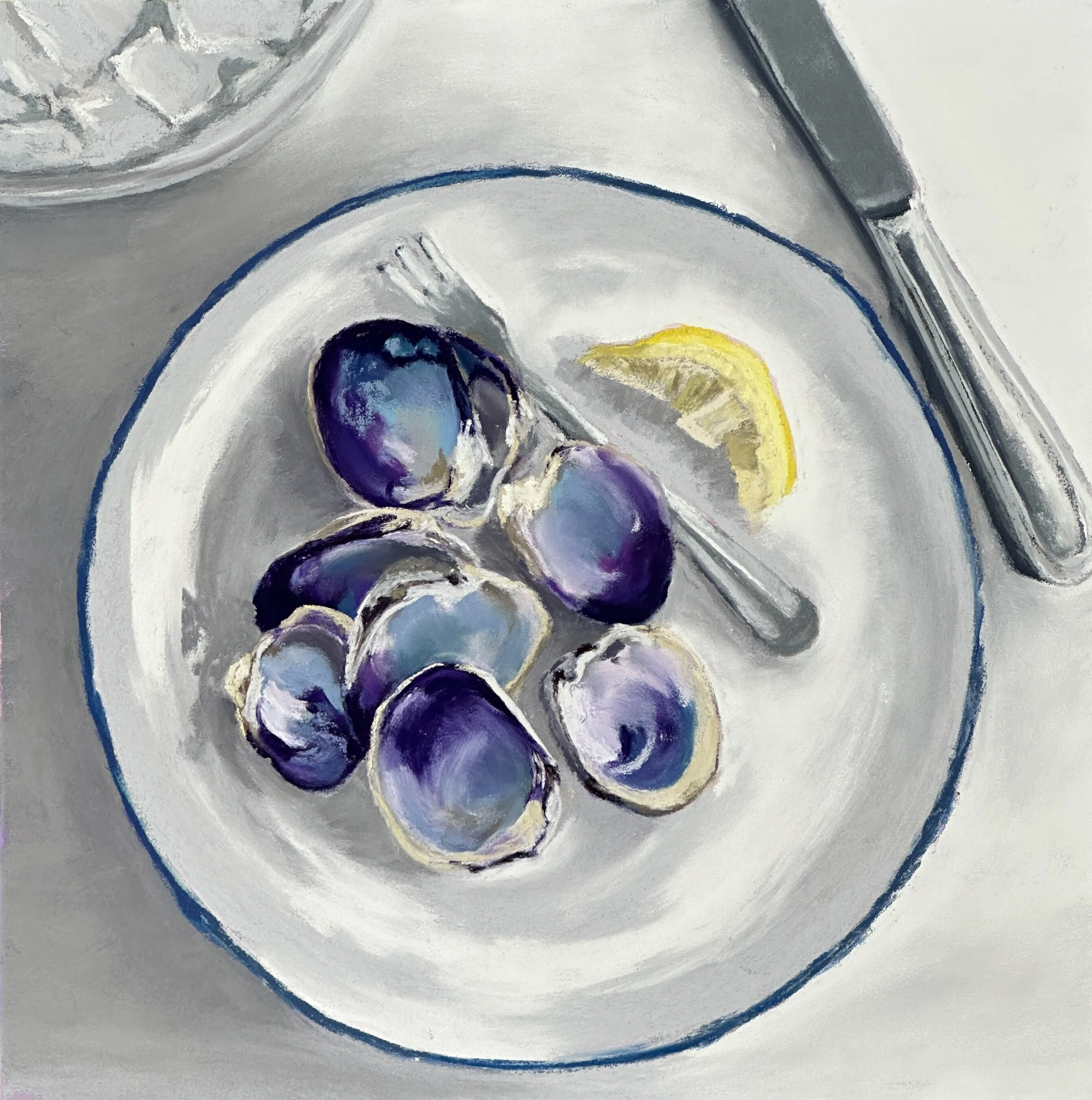 Fancy Lunch, 9" x 9"