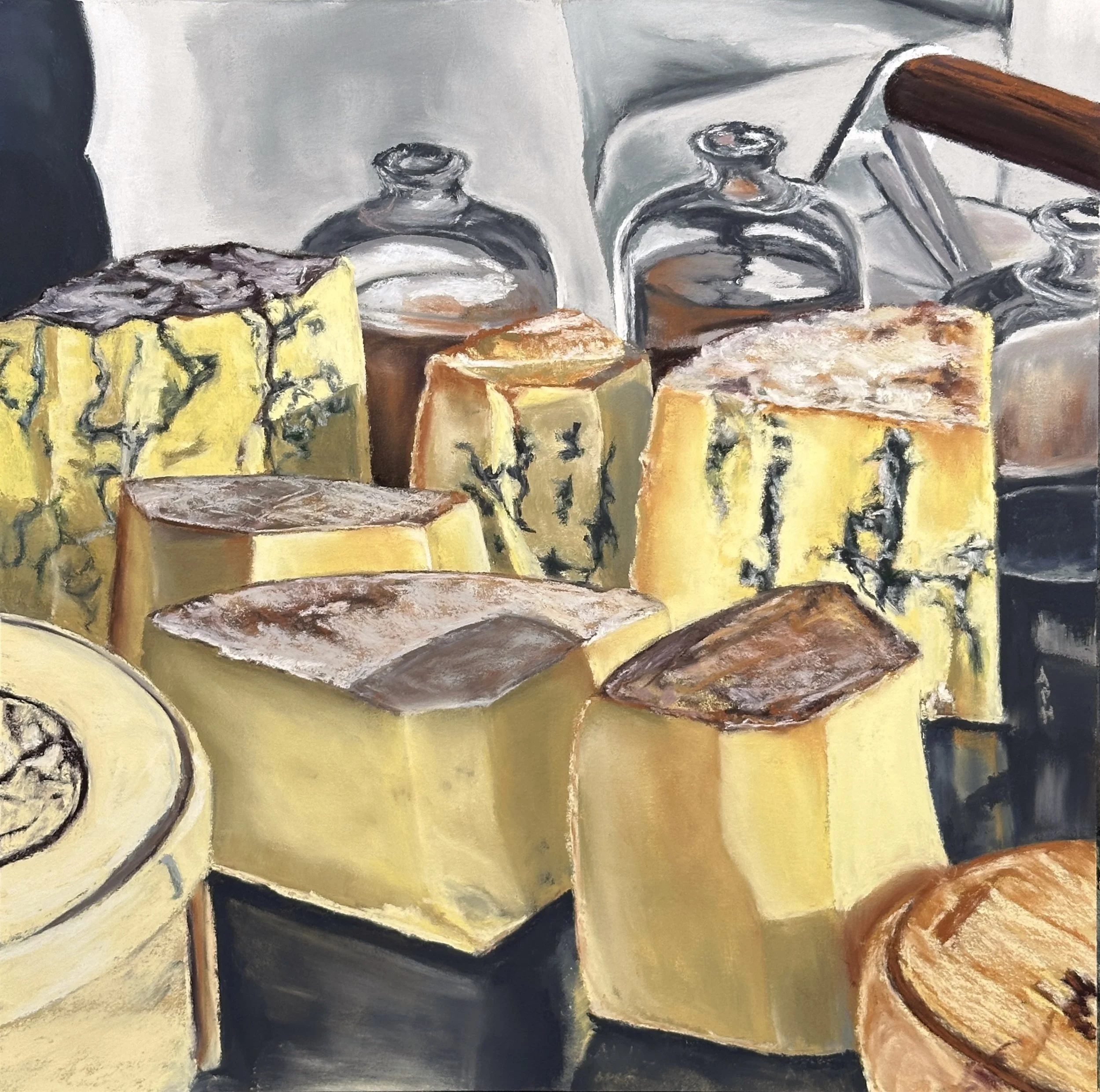 Cheese Trolley, 8" x 8"