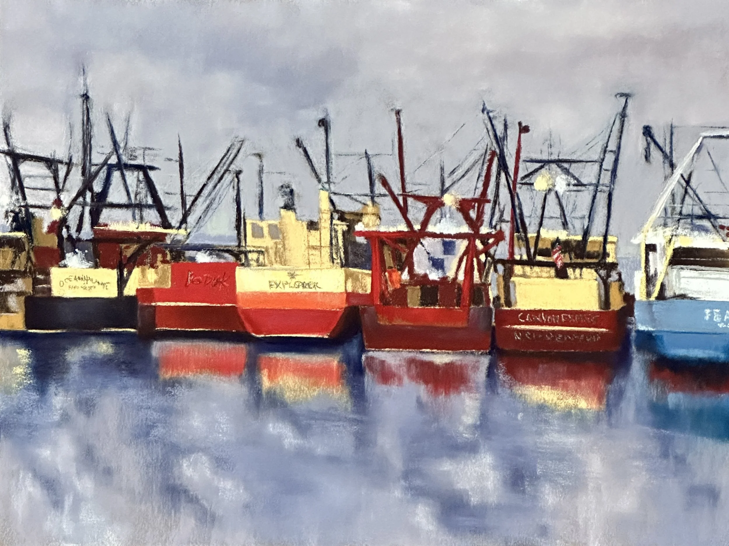 New Bedford Fishing Fleet, 12" x 16"