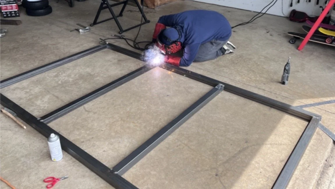 Heavy duty utility trailer frame welding and fabrication detail