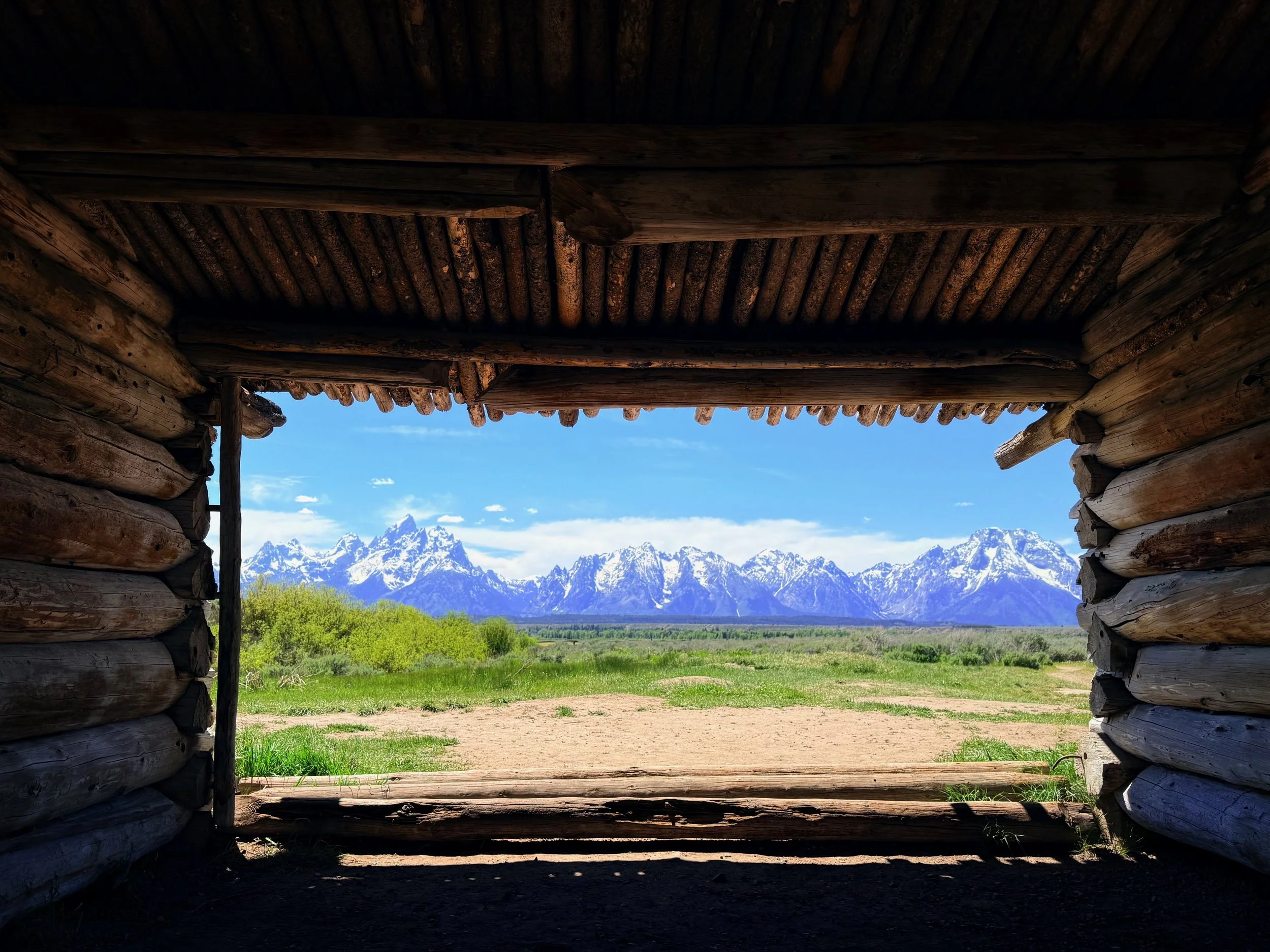 "Framed" Tetons