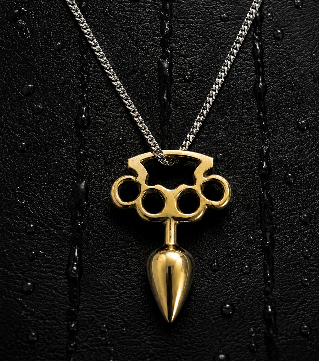 TOUGH LOVE Bronze Pendant