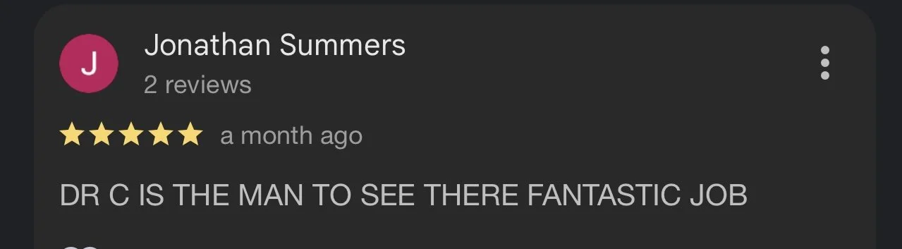 Screenshot of a Google review for a business, posted by Jonathan Summers, with a five-star rating.