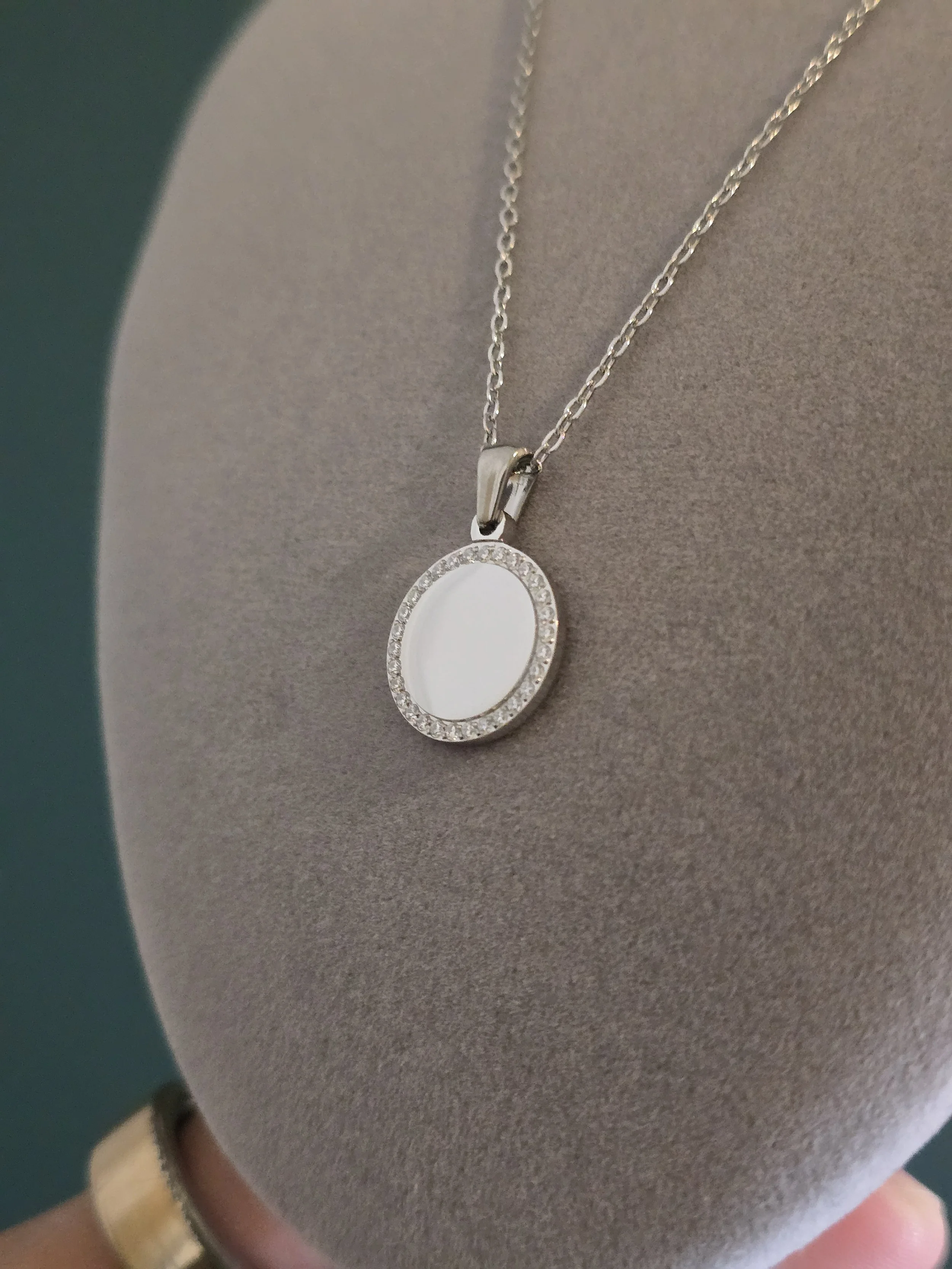 Round Stainless Steel Necklace