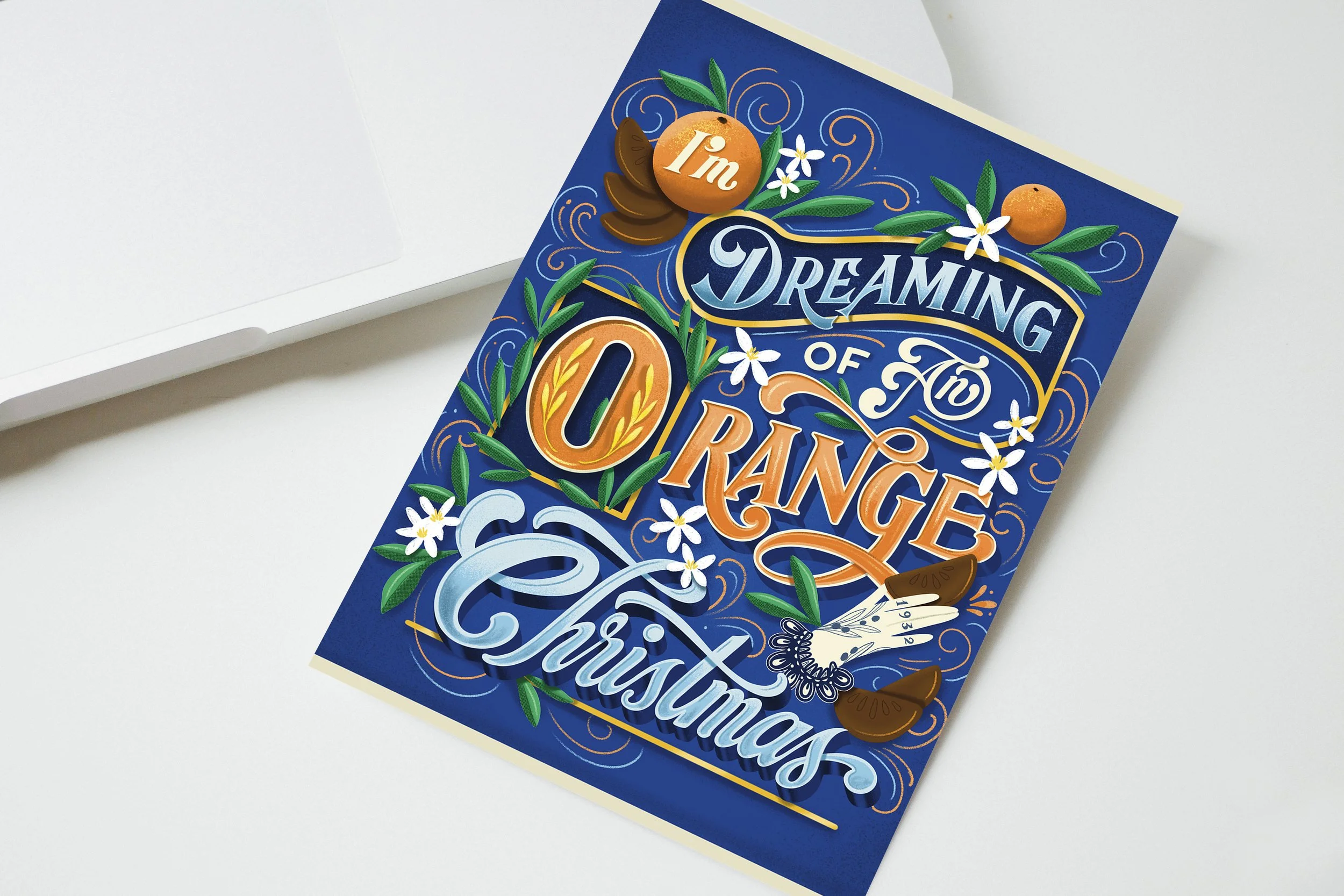 Dreaming of an Orange Christmas - Terry's Chocolate Orange Christmas Card