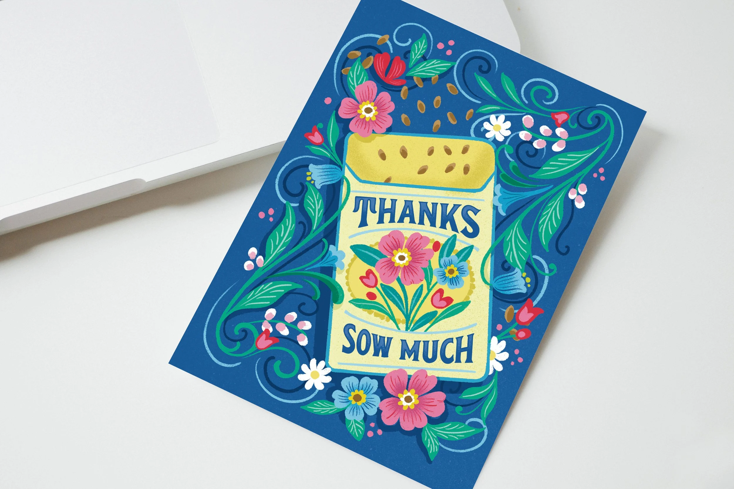 Thank You Sow Much - Gardening Thank You Greeting Card