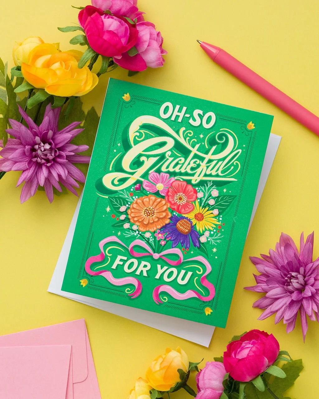 Oh-so Grateful For You - Thank You Card