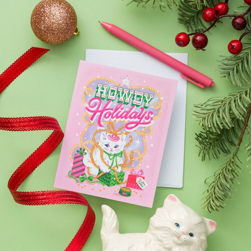 Howdy Holidays - Christmas Greeting Card