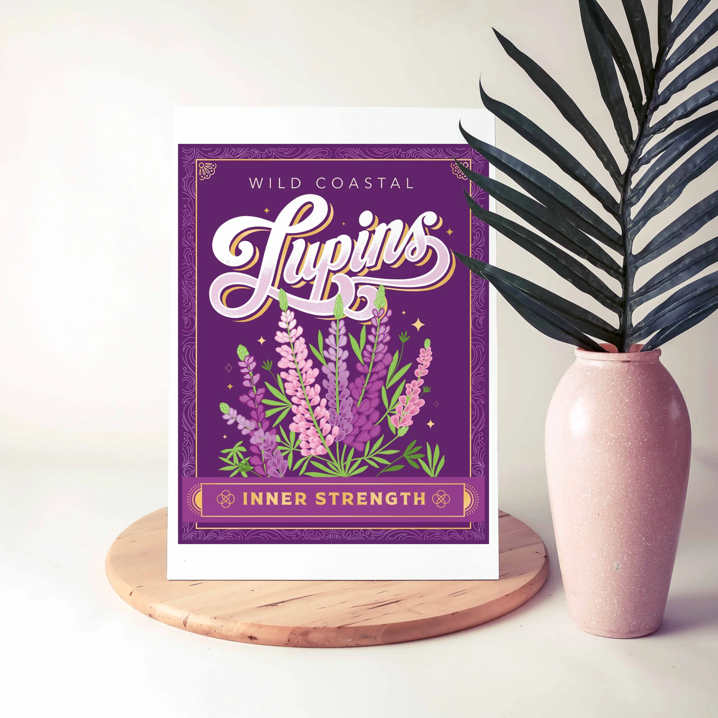Wild Coastal Lupins 8x10 Print