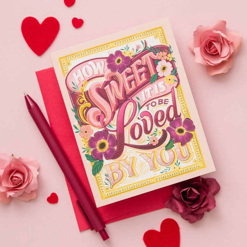 How Sweet It Is to be Loved By You Greeting Card