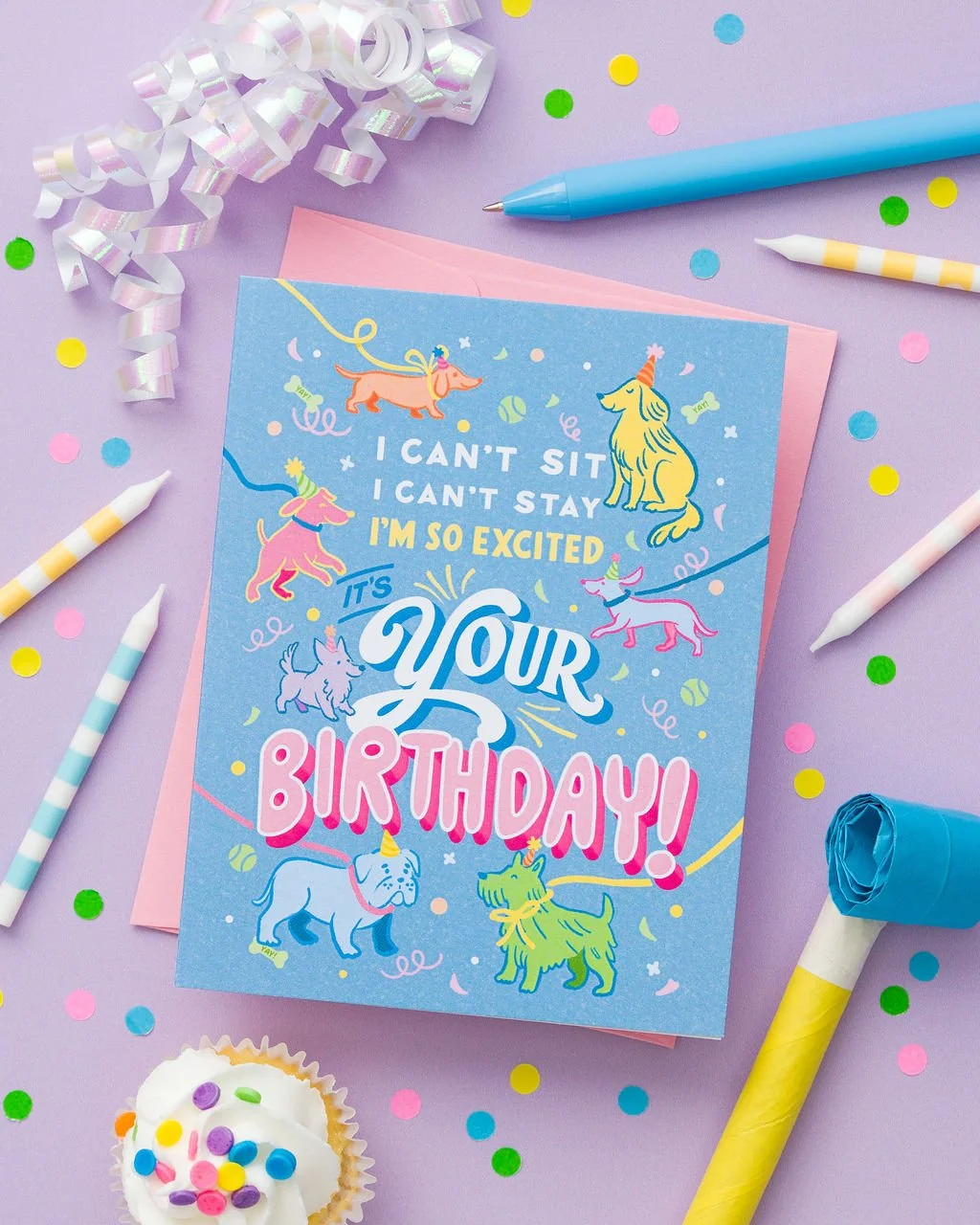 Dog Birthday Card - I'm So Excited it's Your Birthday!