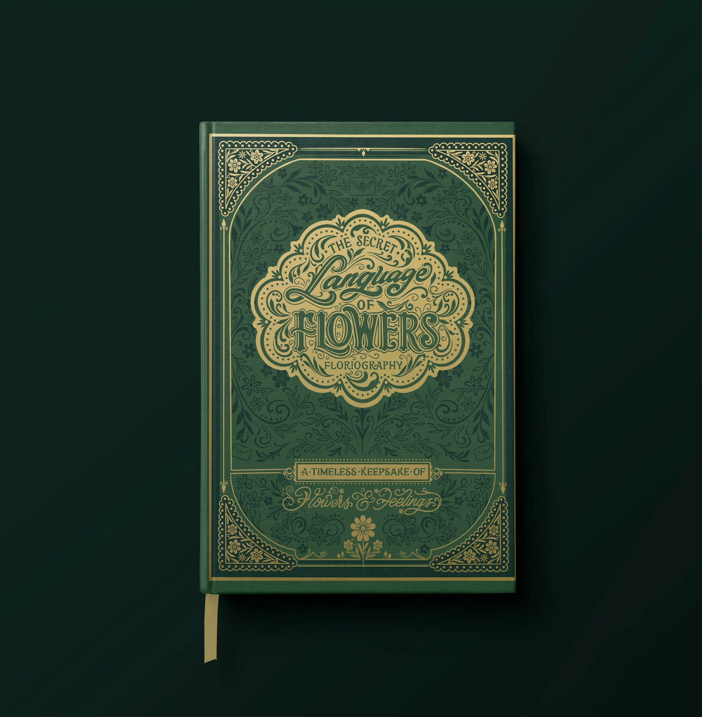 Botanical Journal Notebook - Language of Flowers - Gold Foil