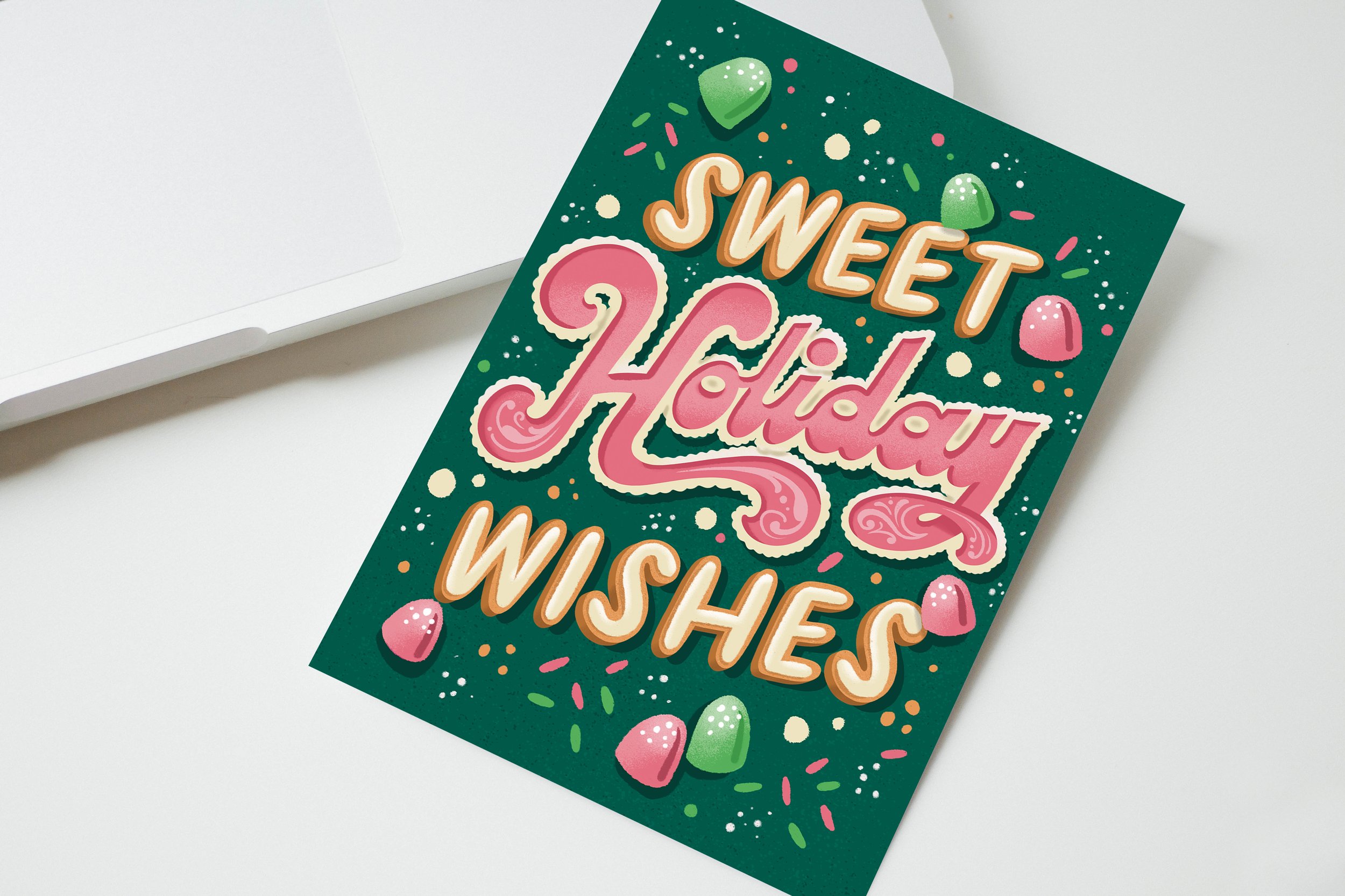 Sweet Holiday Wishes - Greeting Card